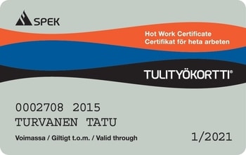 Suomiški ugnies darbų mokymai (Tulityökortti) logo