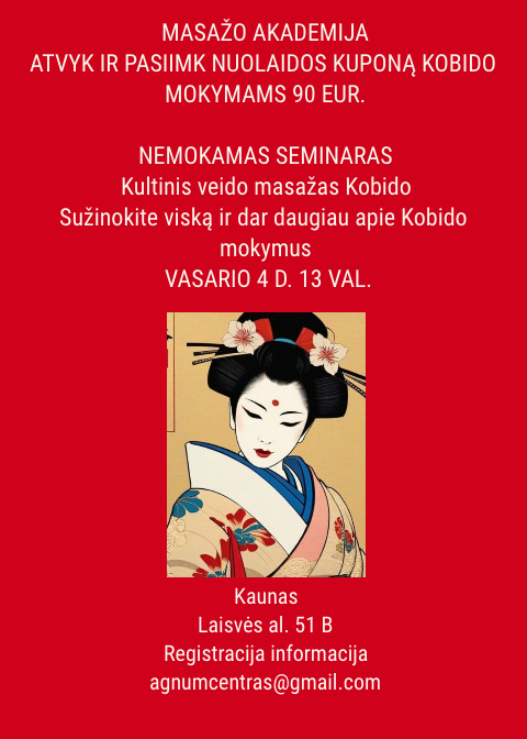 NEMOKAMAS seminaras KOBIDO fenomenas