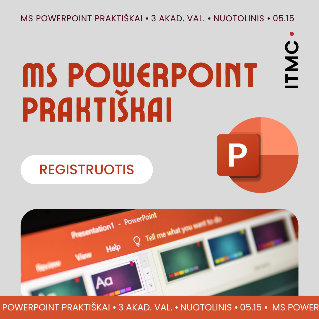 MS PowerPoint praktiškai logo