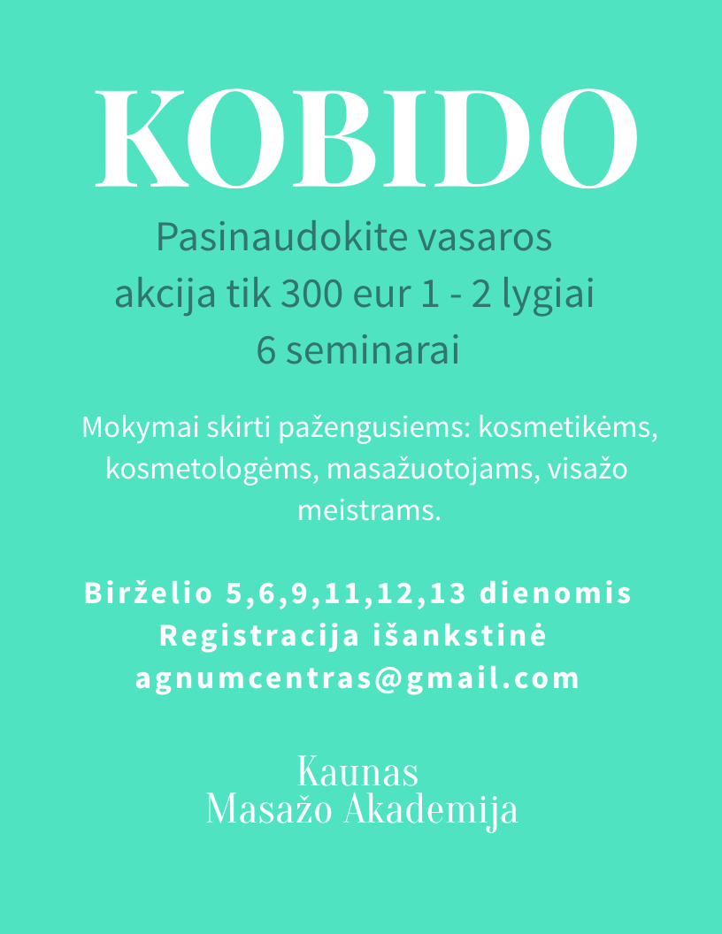 AUTENTIŠKO KOBIDO VEIDO MASAŽO MOKYMAI  1,2 lygiai. Nuo BIRŽELIO 5 d. logo
