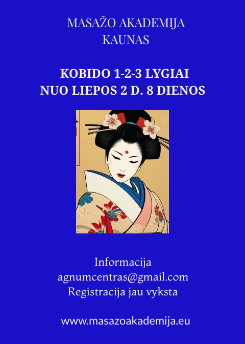 AUTENTIŠKO KOBIDO VEIDO MASAŽO MOKYMAI  1,2 lygiai. Nuo liepos 2 d.  logo