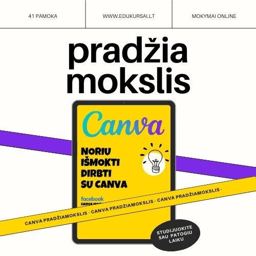 Canva mokymai pradedantiesiems | Canva pradžiamokslis